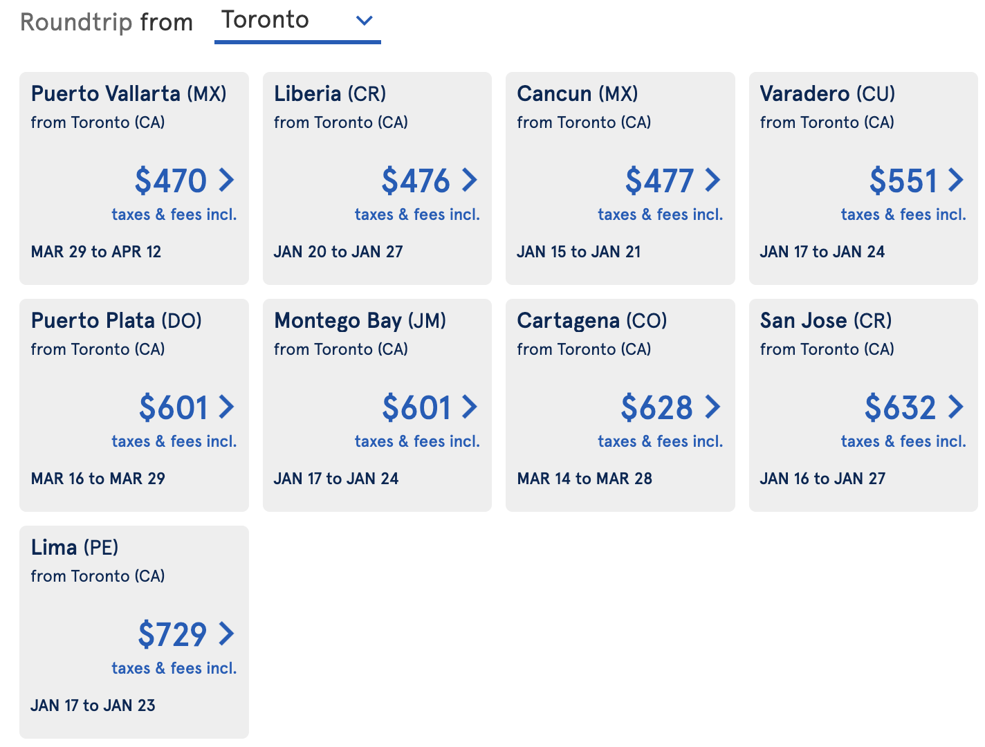 Air Transat Canada Black Friday Sale Toronto Lima, Round Flight for